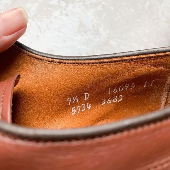 Allen Edmonds Hillcrest Dress Shoes in Cognac Leather - Picture 5 of 7